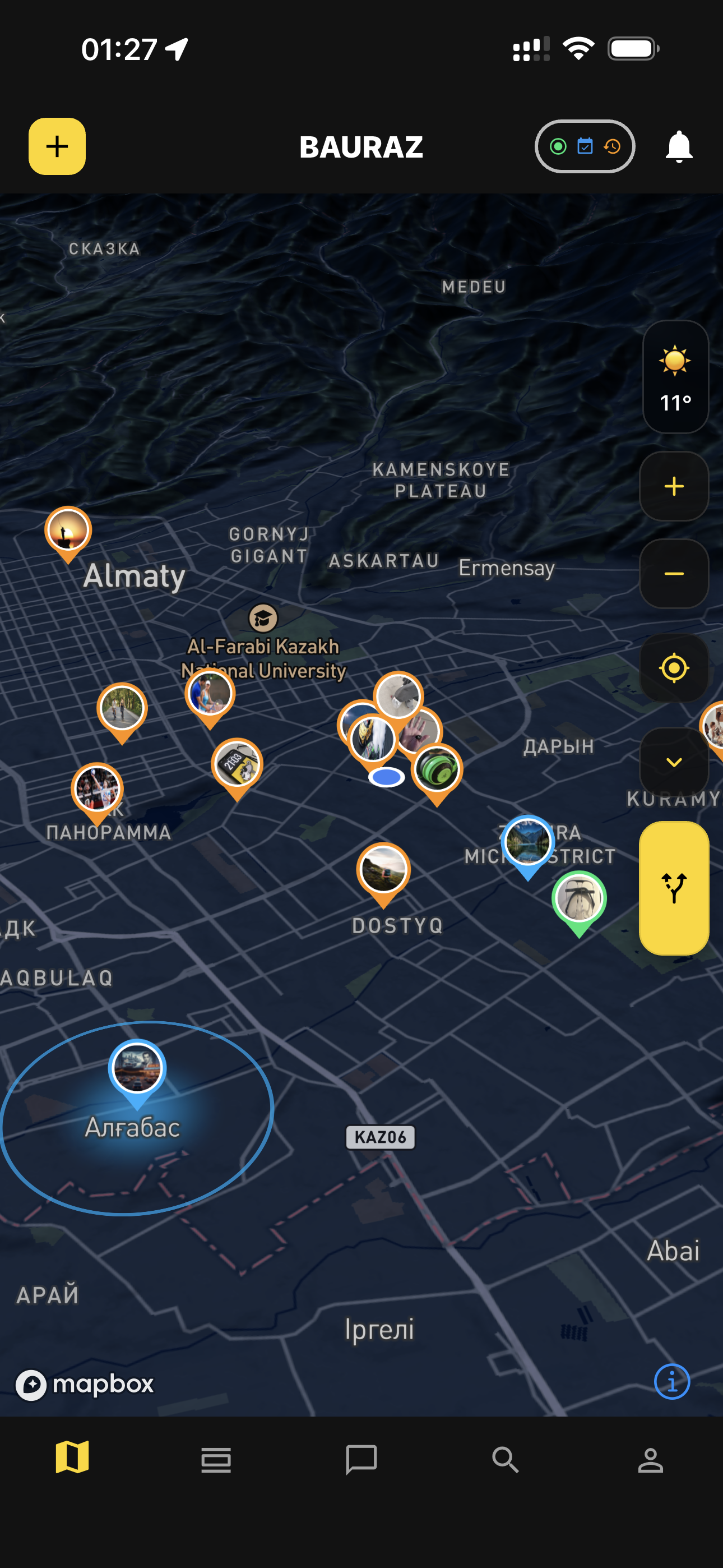 BAURAZ live map
